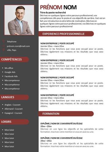 CV Gratuit au format powerpoint