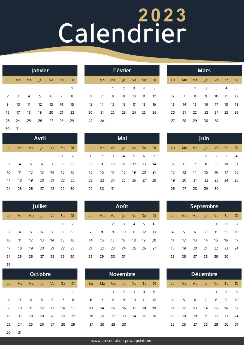 Calendrier 2023 Imprimable