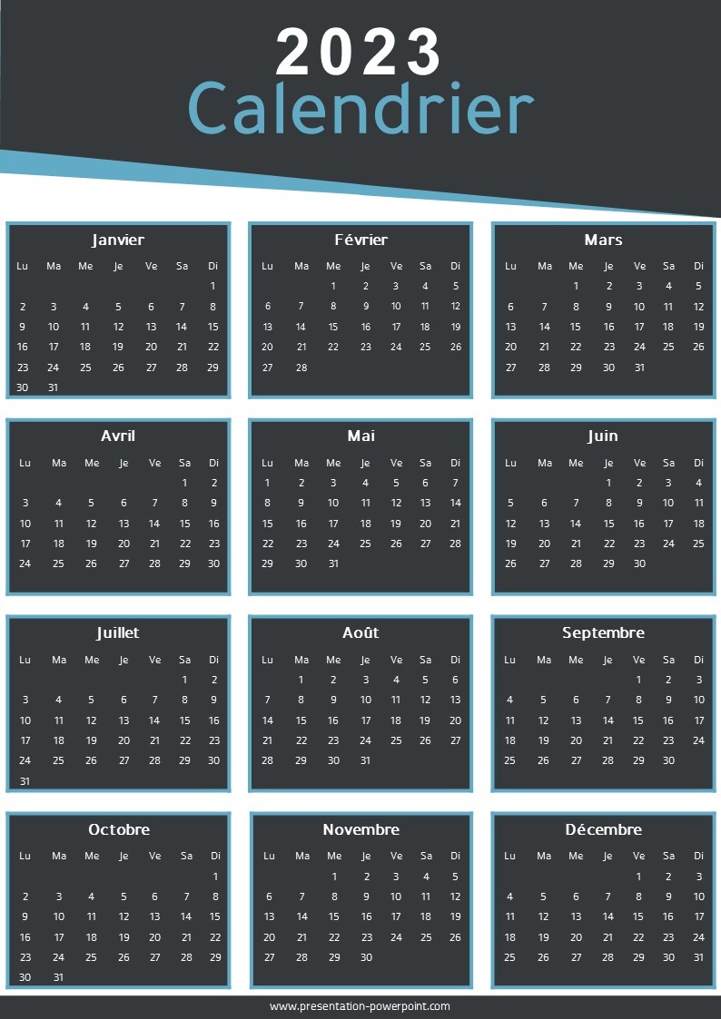 Calendrier 2023 Magnifique