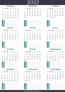 Calendrier 2022 Réalisations