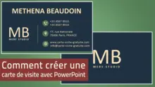 carte-visite-powerpoint création d'une carte de visite avec PowerPoint