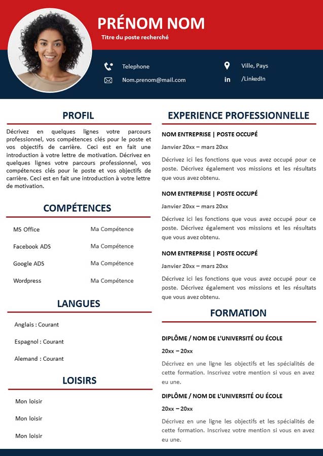 CV en Français