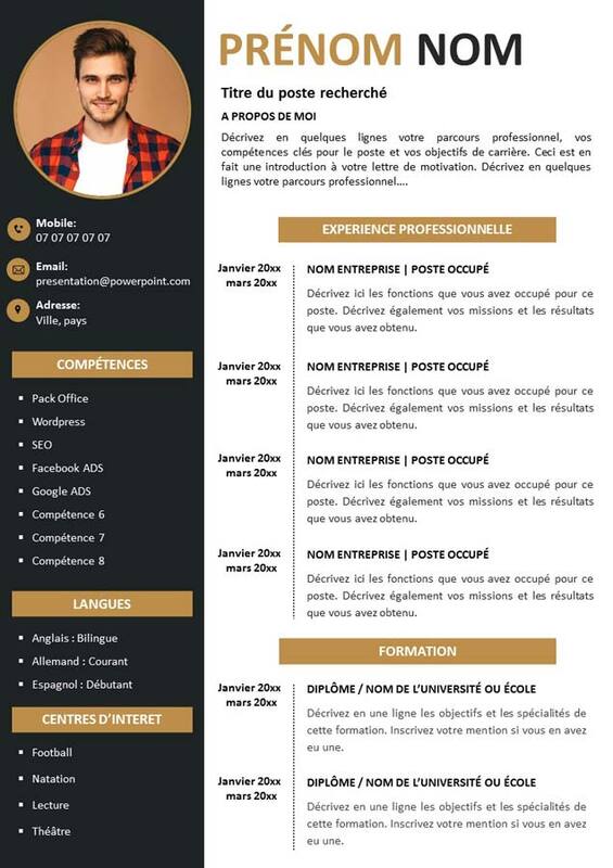 Cv Powerpoint T l charger Template Cv Powerpoint Free NDVOGT Cv Powerpoint T l charger Template Cv Powerpoint Free NDVOGT