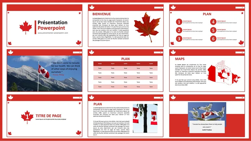 Diapositive PowerPoint canadienne 