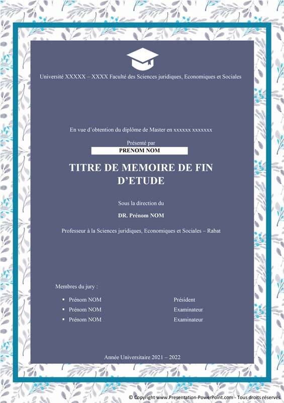 Page De Couverture D un M moire Sous Format Word PDF Page De Couverture D un M moire Sous Format Word PDF