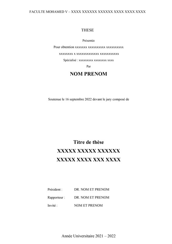 Page de Garde du thèse de doctorat