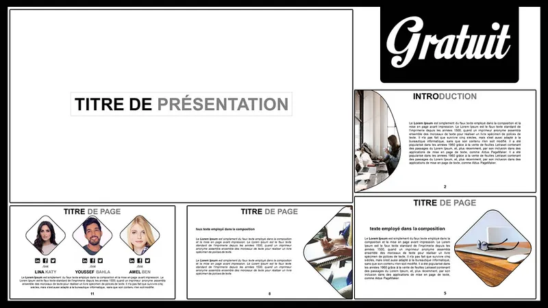 Modèle de Présentation Professionnel