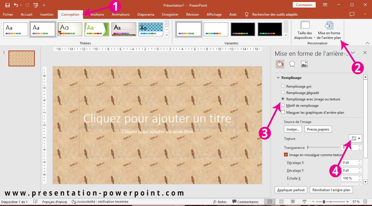 texture pour PowerPoint